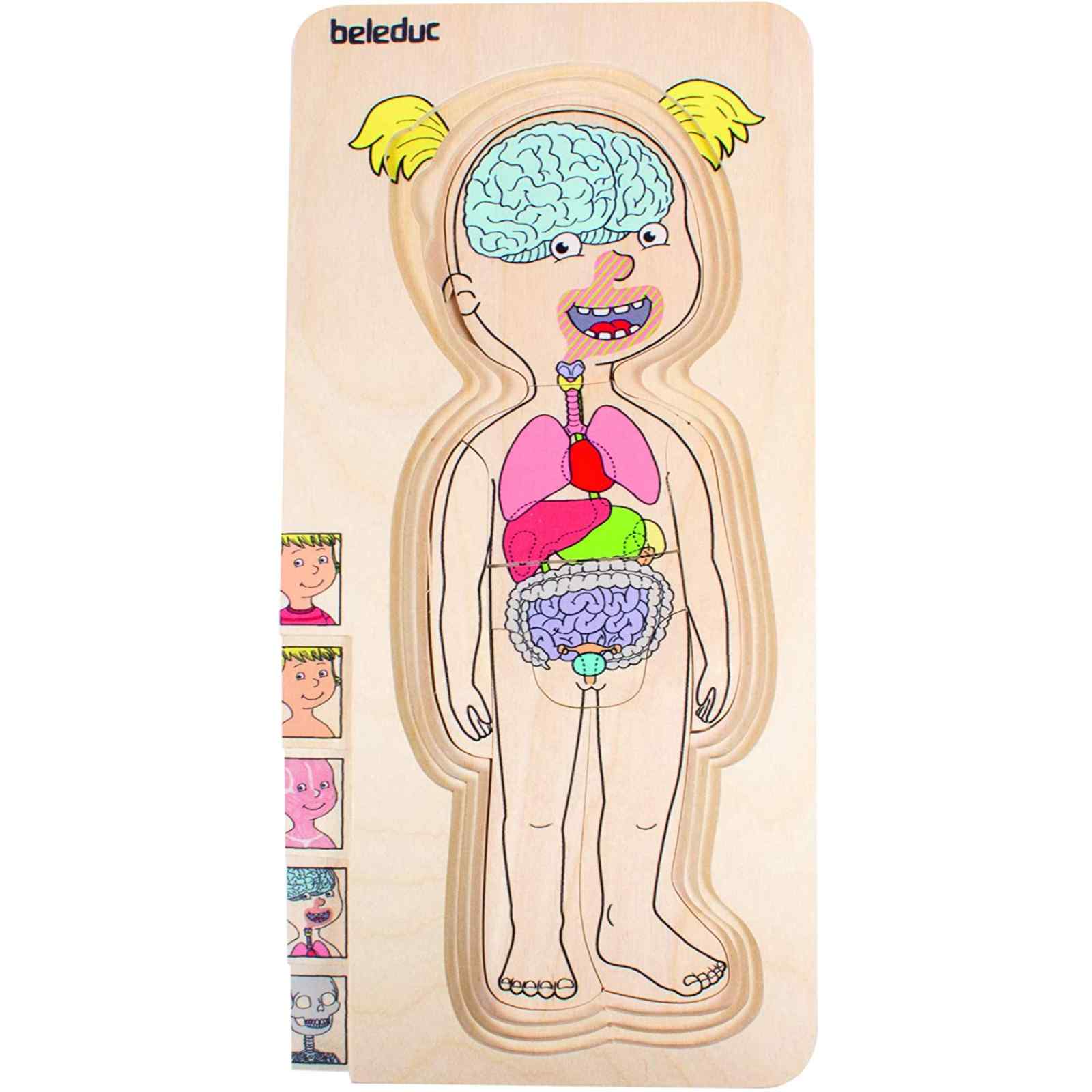ROMPECABEZA EN CAPAS CUERPO DE NIÑA 29 PZS COD 17160 BLD  
