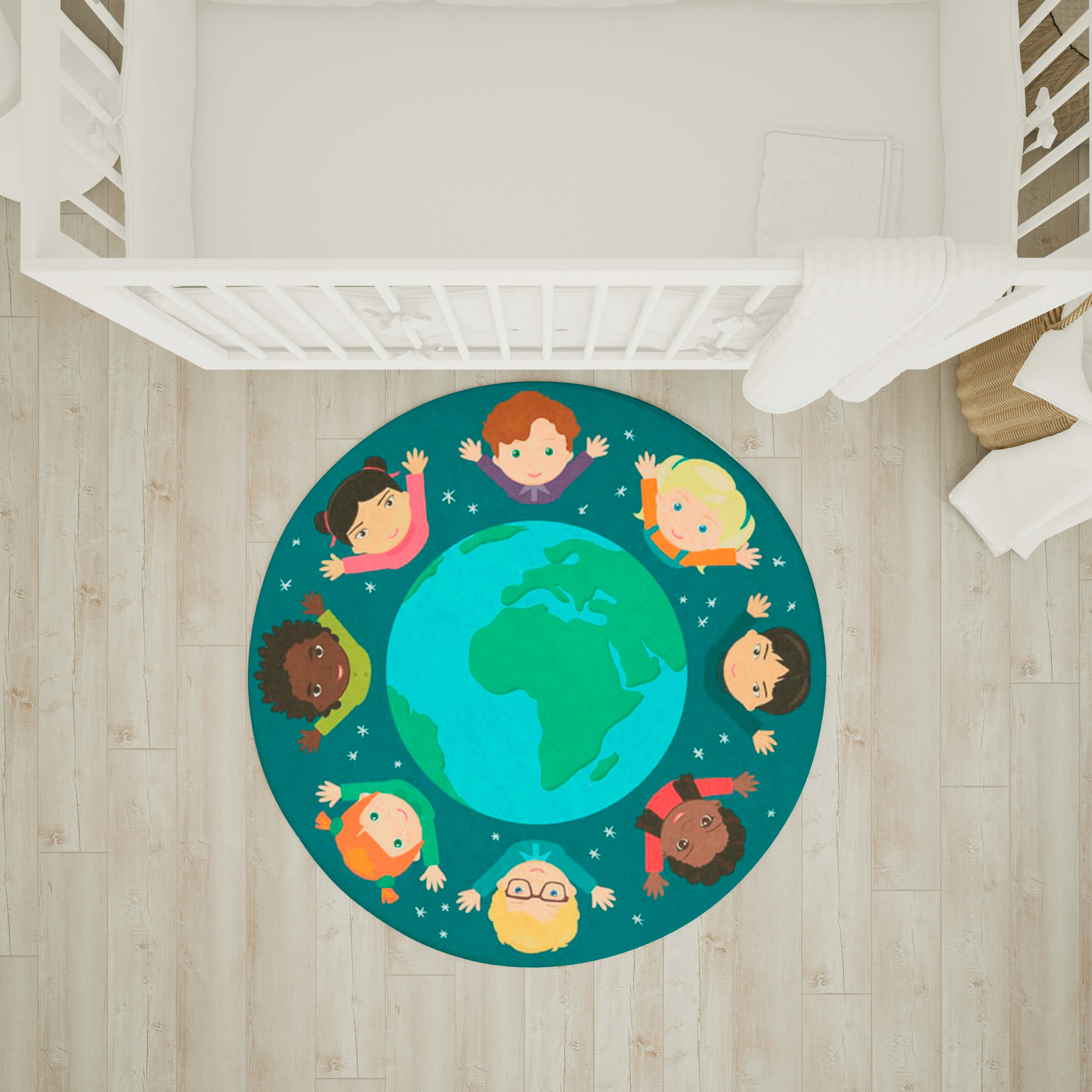 ALFOMBRA NIÑOS DEL MUNDO COD 88411 HOK