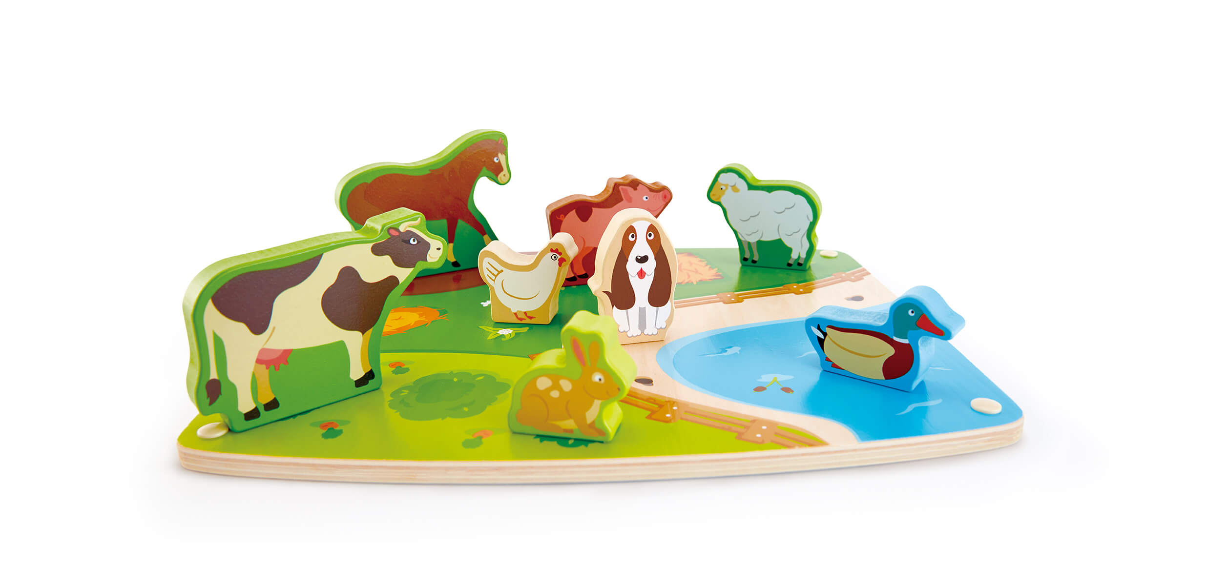 ENCAJE CON RELIEVE SILUETAS GRANJA COD E1454 HP
