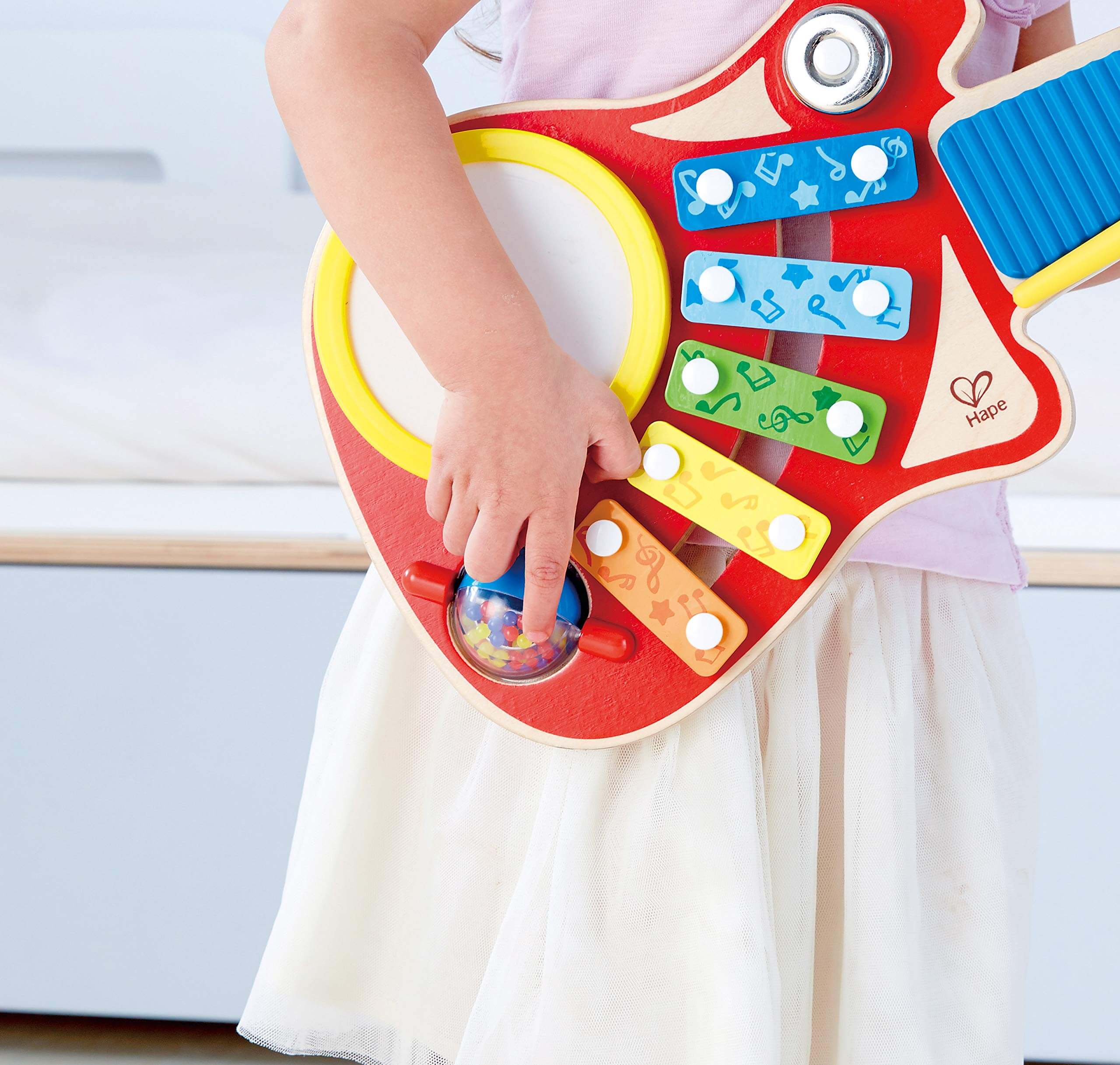 GUITARRA INFANTIL MULTICOLOR 6 EN 1 COD E0335 HP