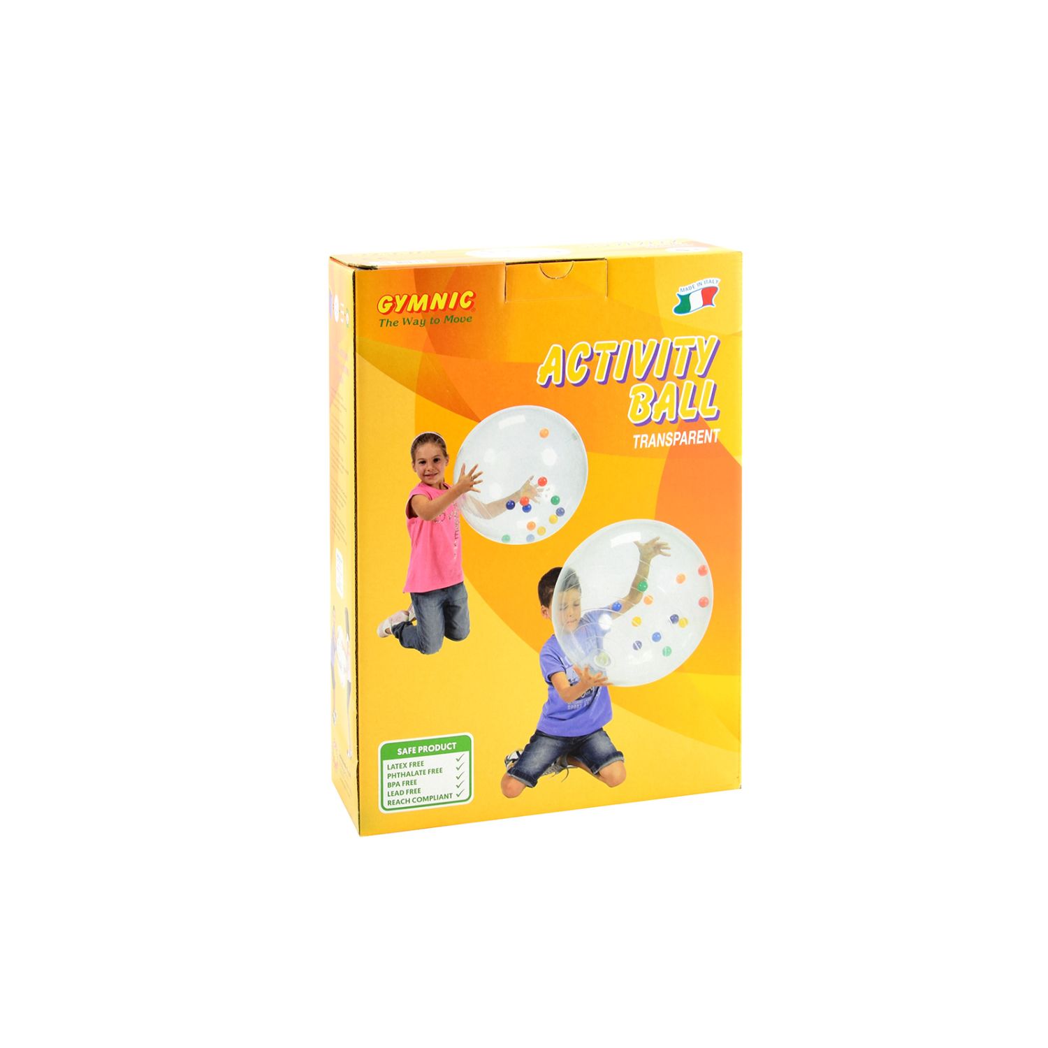 PELOTA ACTIVITY BALL 50 CM DIAM TRANSPARENTE COD 96.02 LDP