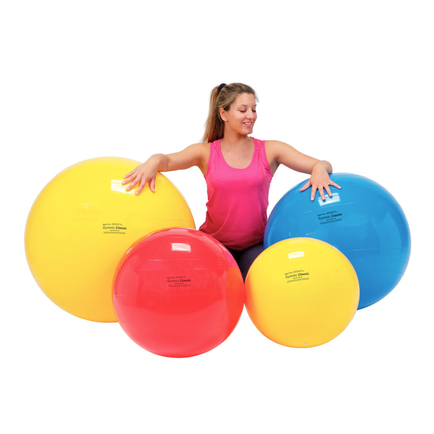 PELOTA GYMNIC 75 CM DIAM YELLOW COD 95.75 LDP