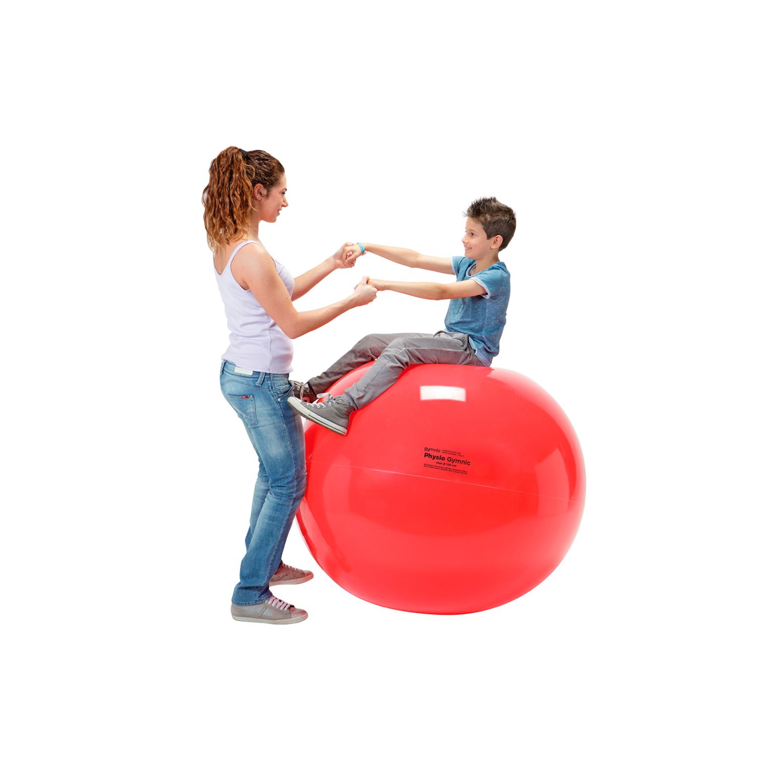 PELOTA PHYSIO GYMNIC 120 DIAMETRO ROJO COD 95.98 LDP