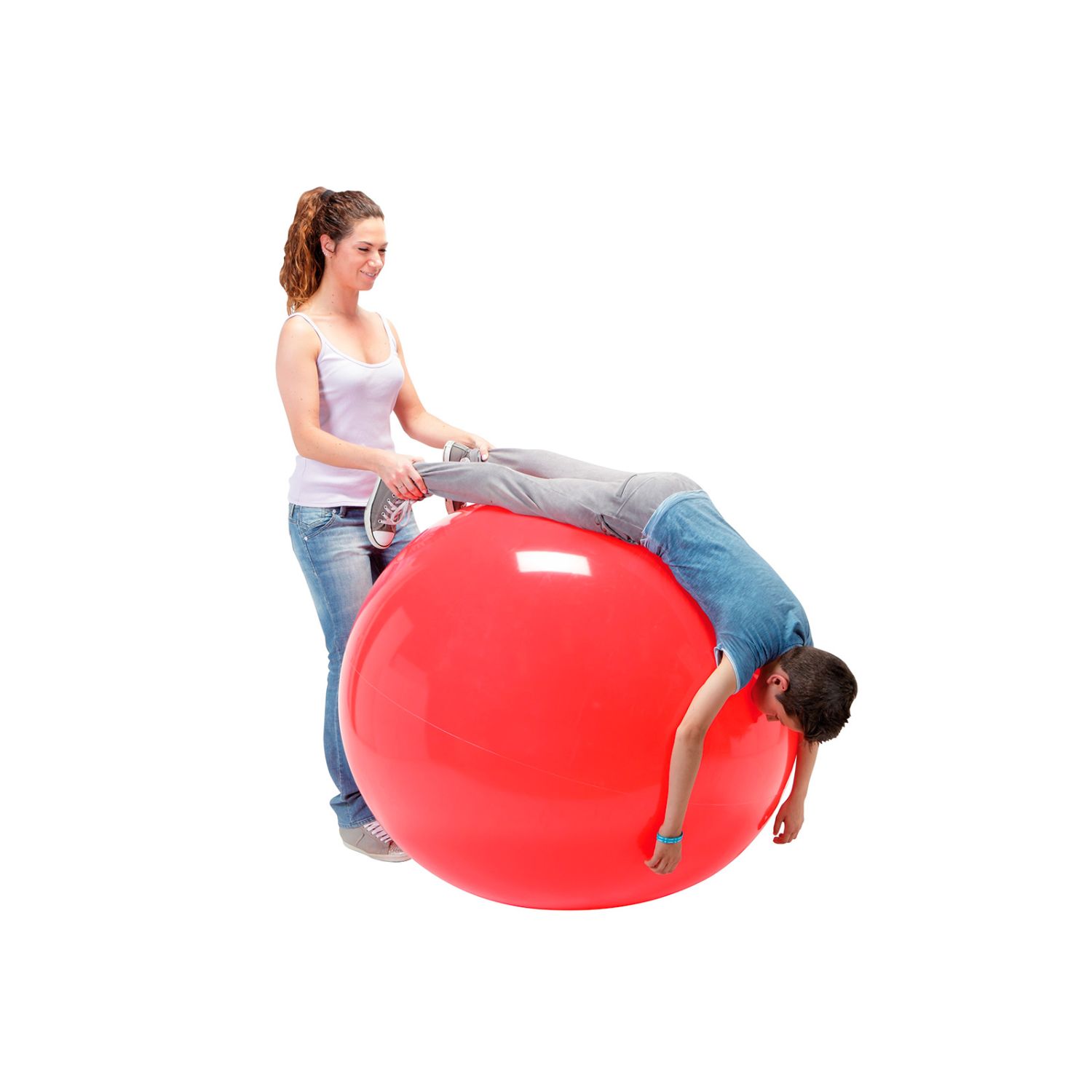 PELOTA PHYSIO GYMNIC 120 DIAMETRO ROJO COD 95.98 LDP