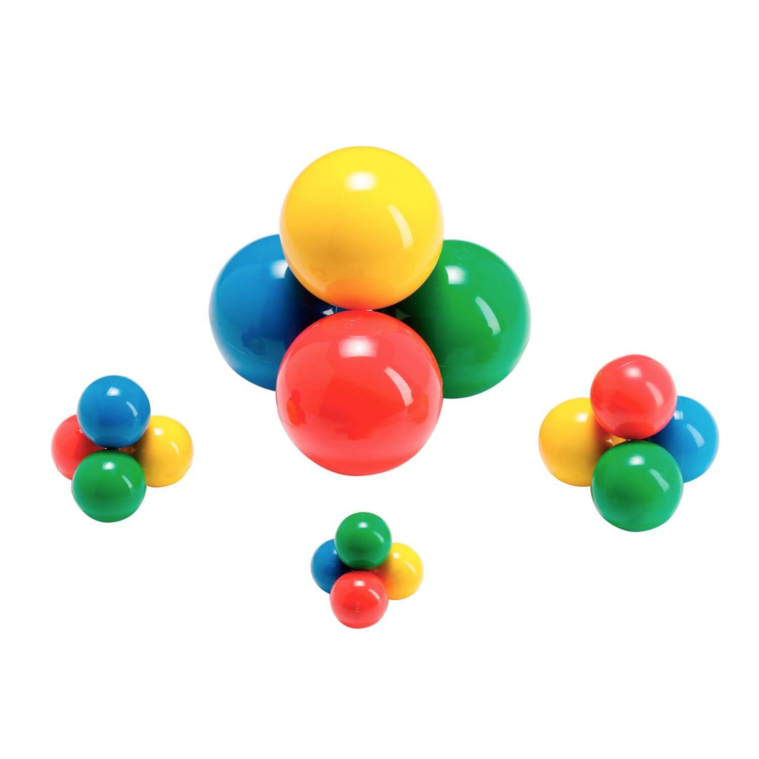 PACK DE PELOTAS UNIVERSAL BALL MEDIUM 50 MM. X 4 PZS COD 80.14 LDP