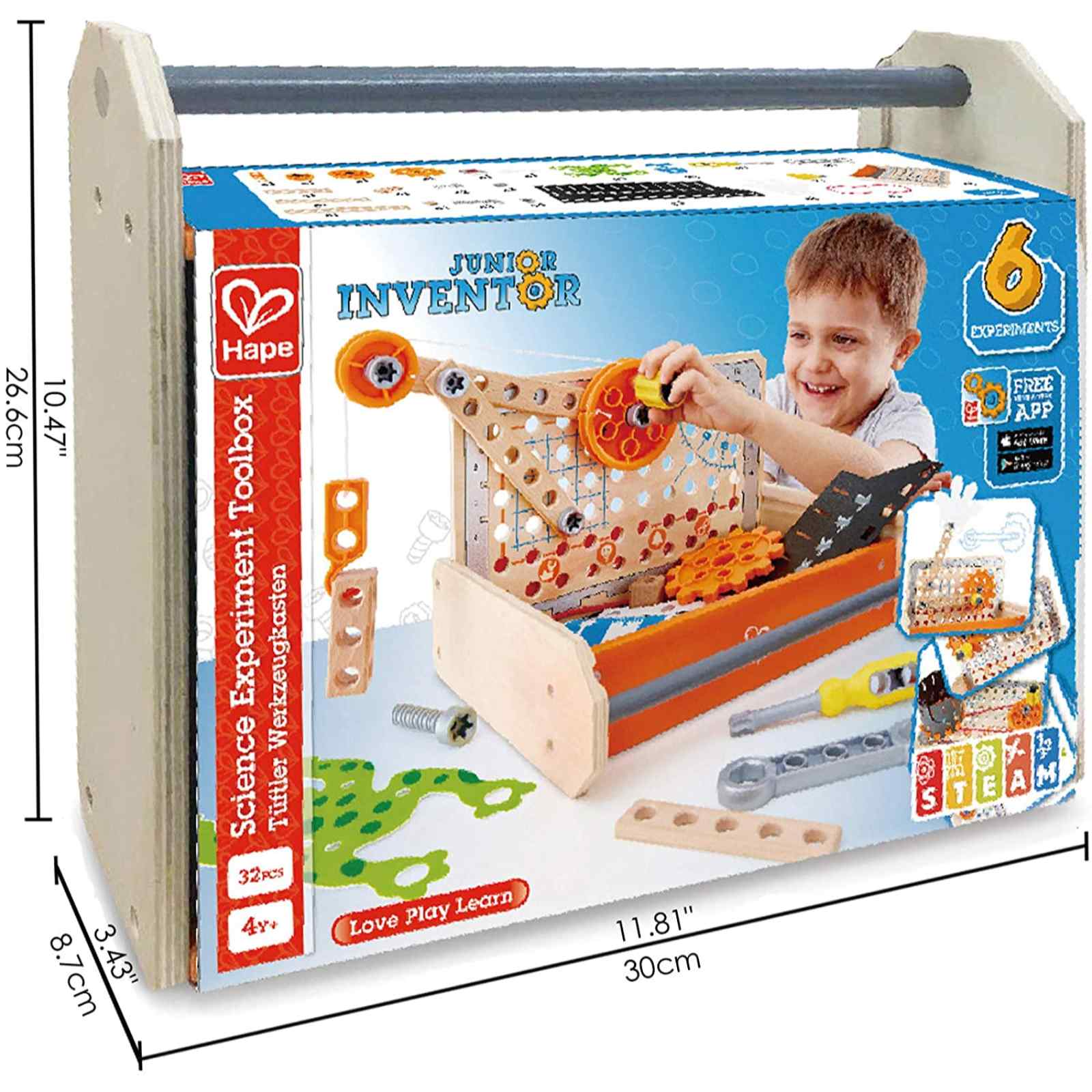 CAJA DE HERRAMIENTAS PARA EXPERIMENTOS CIENTIFICOS COD E3029 HP