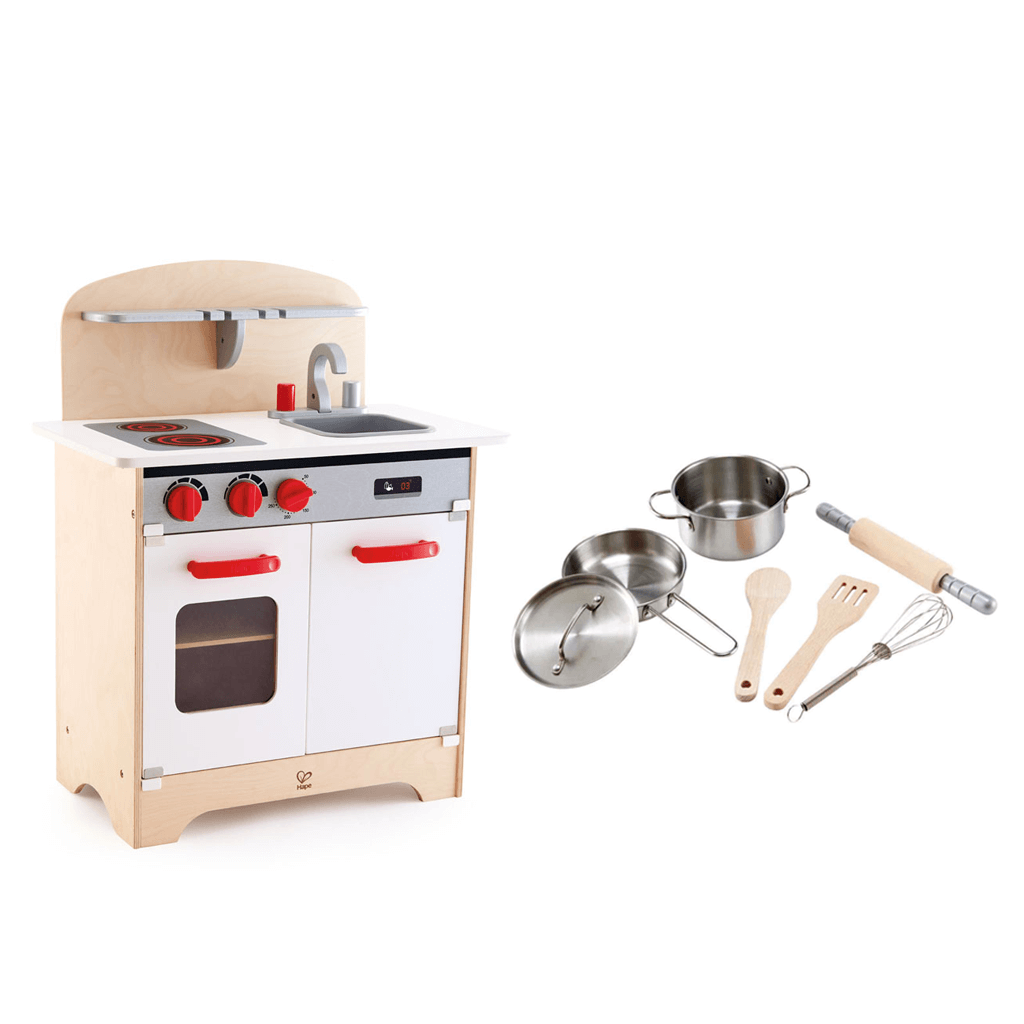 Pack &quot;Completa tu cocina&quot; JUEGO DE COCINA PARA CHEF E3137+COCINA GOURMET BLANCA E3152