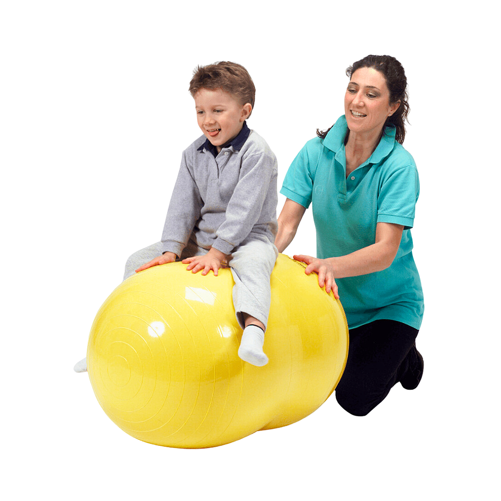 PELOTA PHYSIO ROLL 55 CM DIAM / LARGE 90 CM YELLOW COD 88.02 LDP