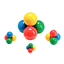 PACK DE PELOTAS UNIVERSAL BALL LARGE 65 MM X 4 PZS COD 80.16 LDP